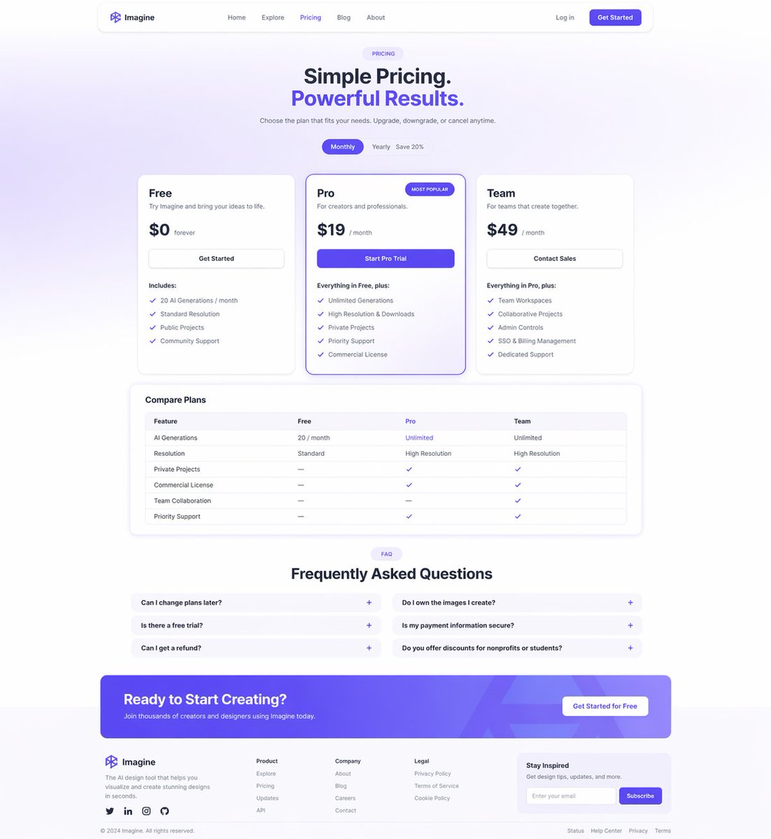 现代 SaaS 首页设计板 2