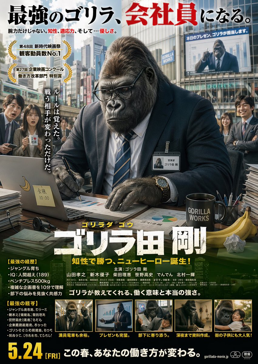 大猩猩知识工作者电影海报