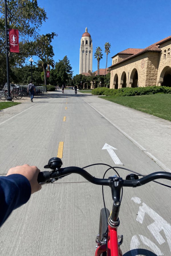 斯坦福校园骑手第一视角