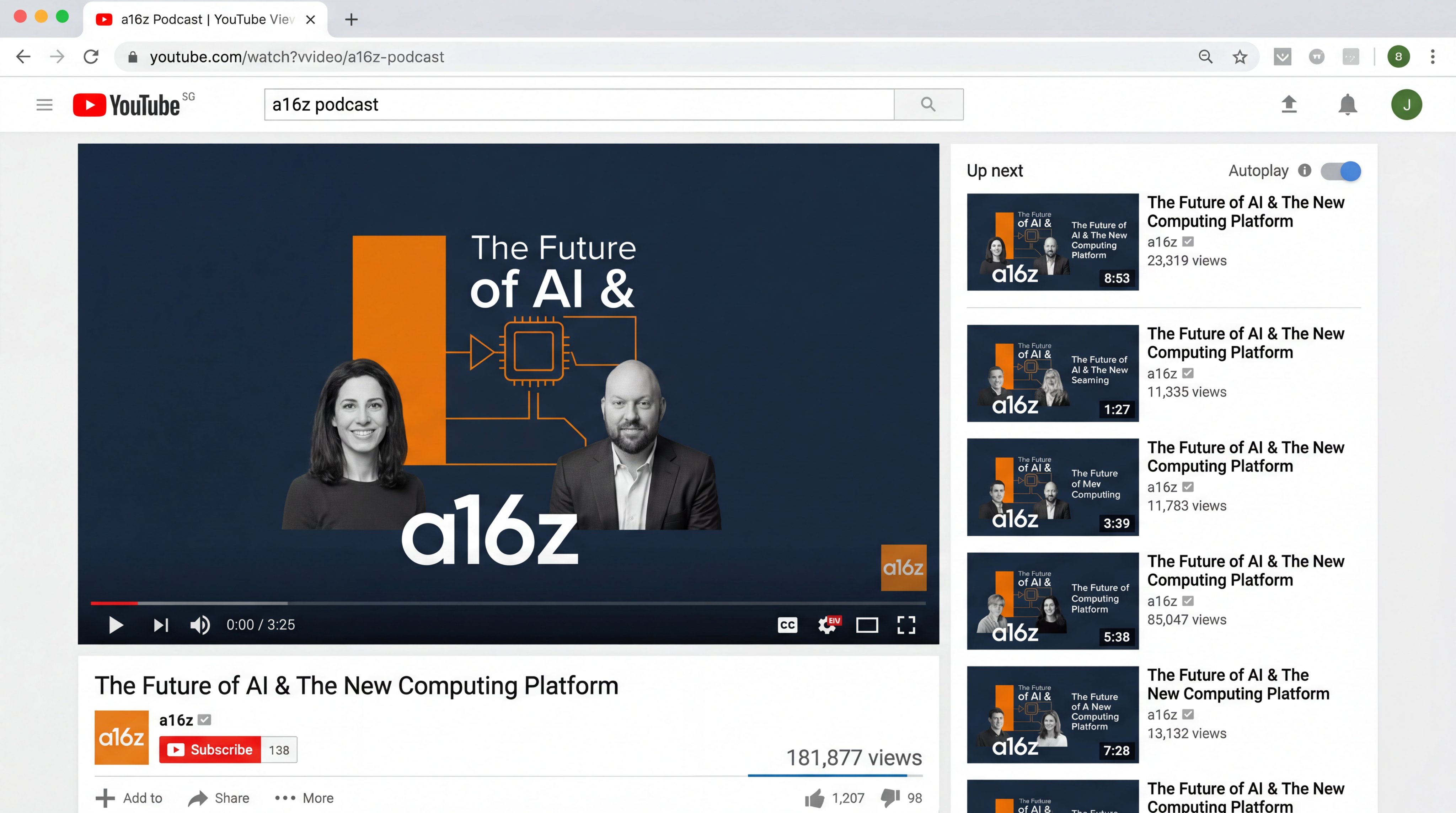 a16z 播客 YouTube 截图 3