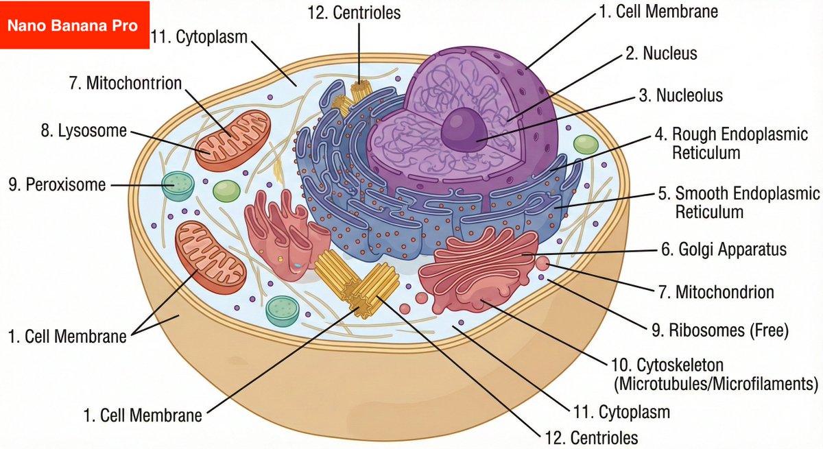 Fully Labeled Human Cell 2