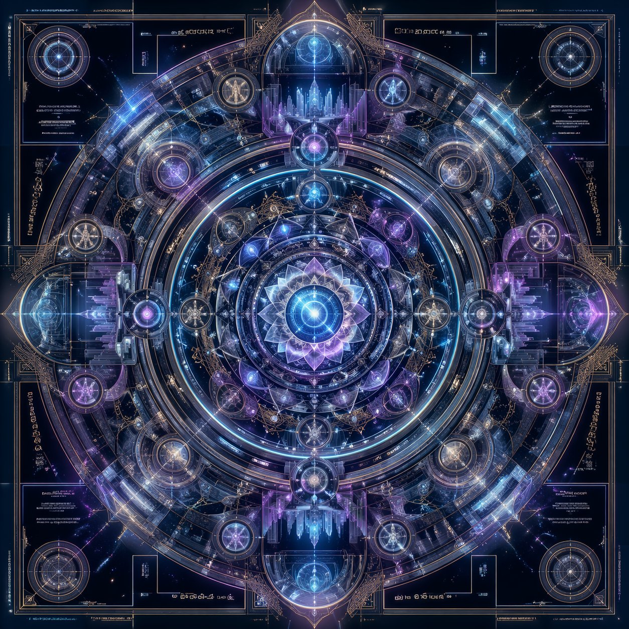 Futuristic Mandala Illustration 2