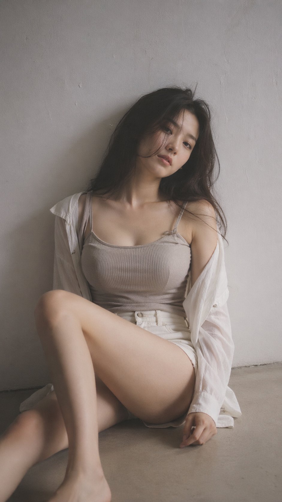 Soft Black Mist Floor Portrait