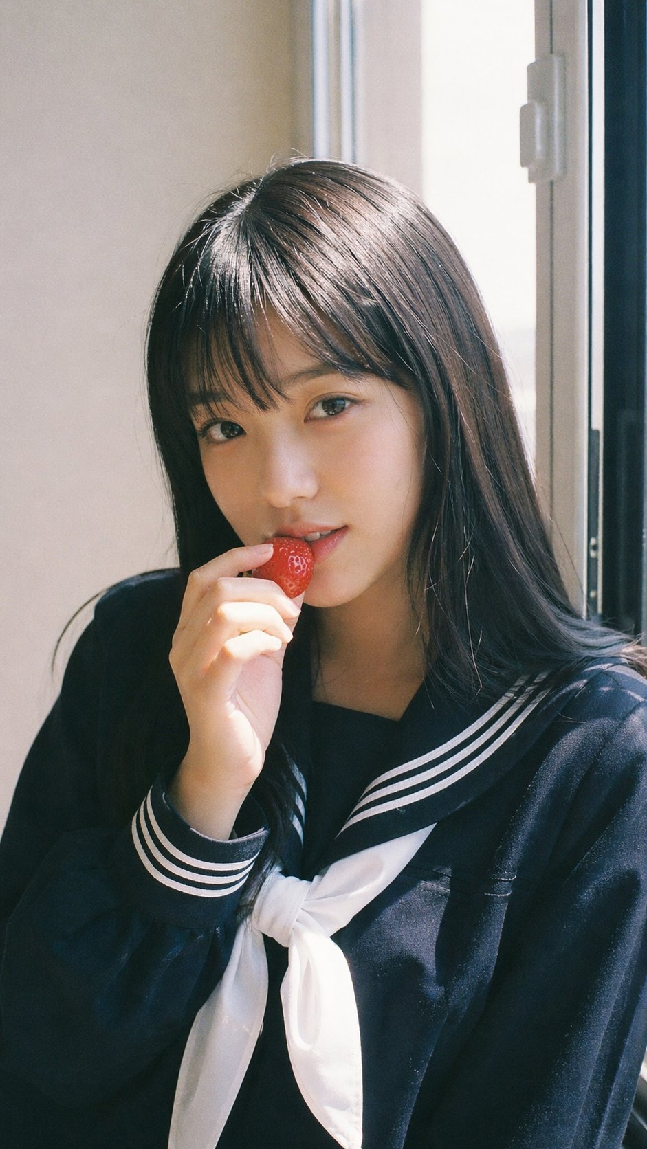 Fuji Strawberry School Uniform Portrait