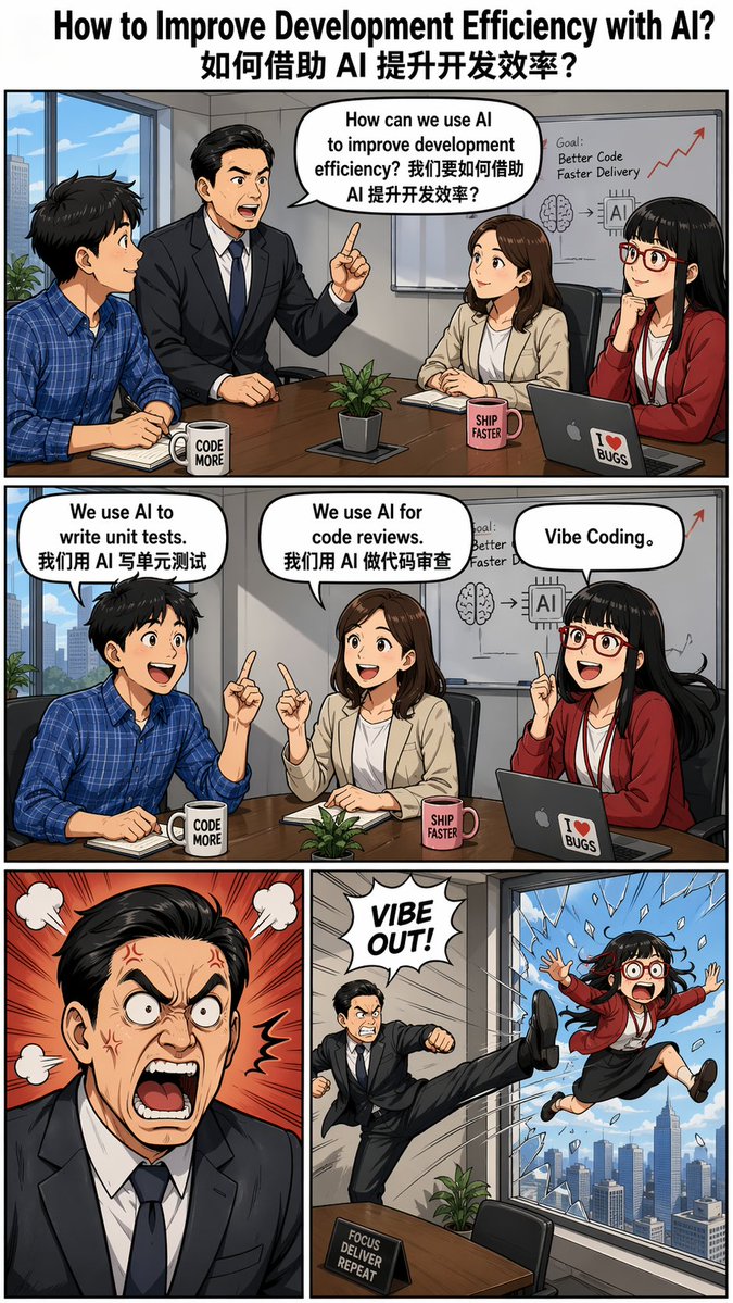 AI 开发效率漫画 - GPTIMG2.ai image 1