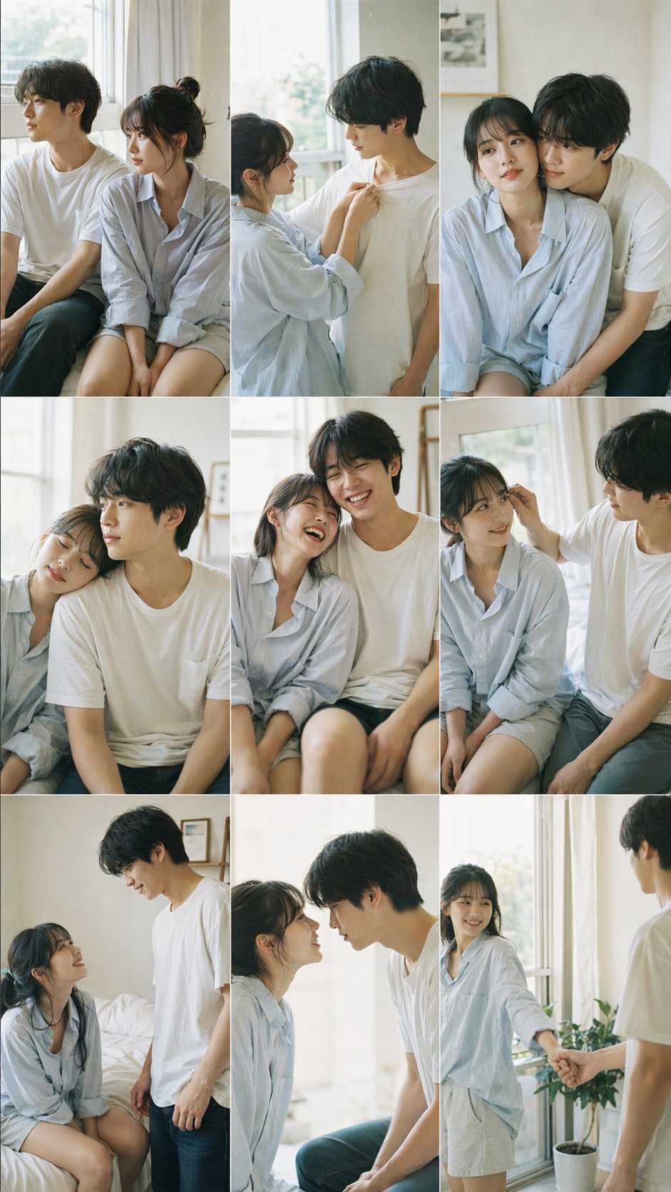 Fuji Couple 3x3 Grid Collage