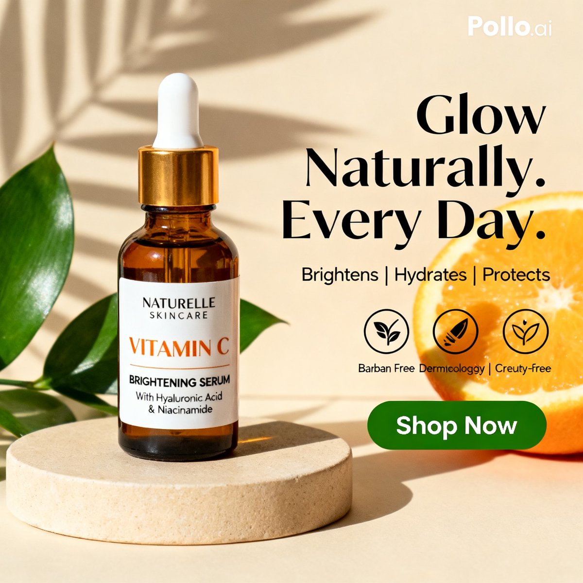 E Commerce Main Image Vitamin C Skincare Ad