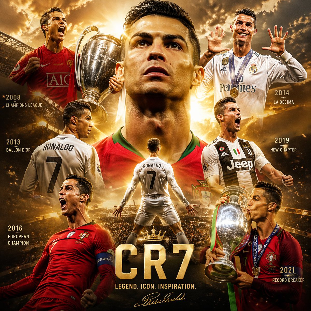 Sportsperson Career Cinematic Poster Set 2