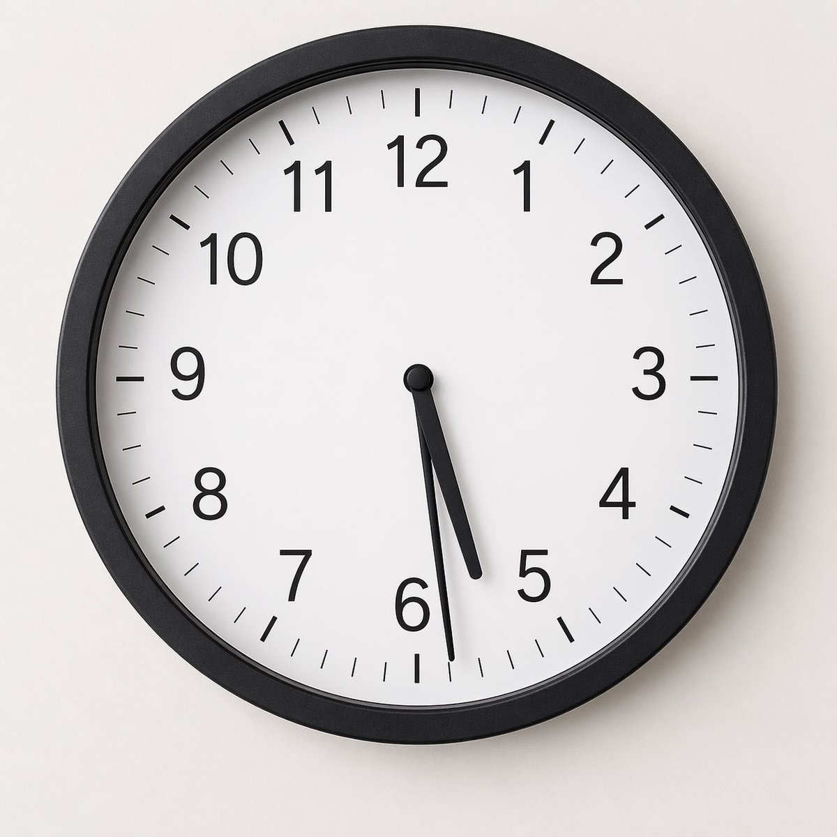 E Commerce Main Image Minimal Analog Wall Clock At 05 29