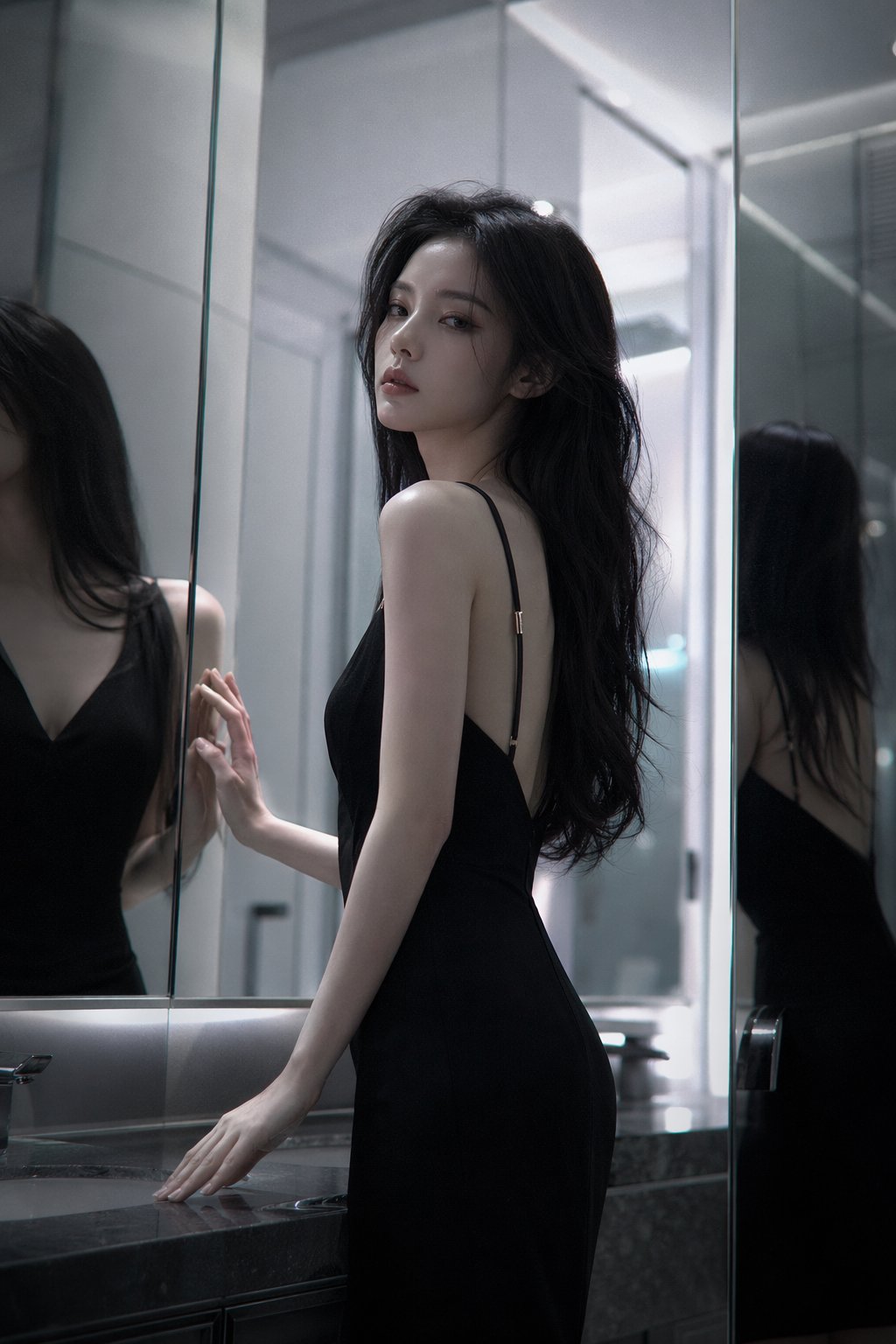 Mirror Editorial Portrait