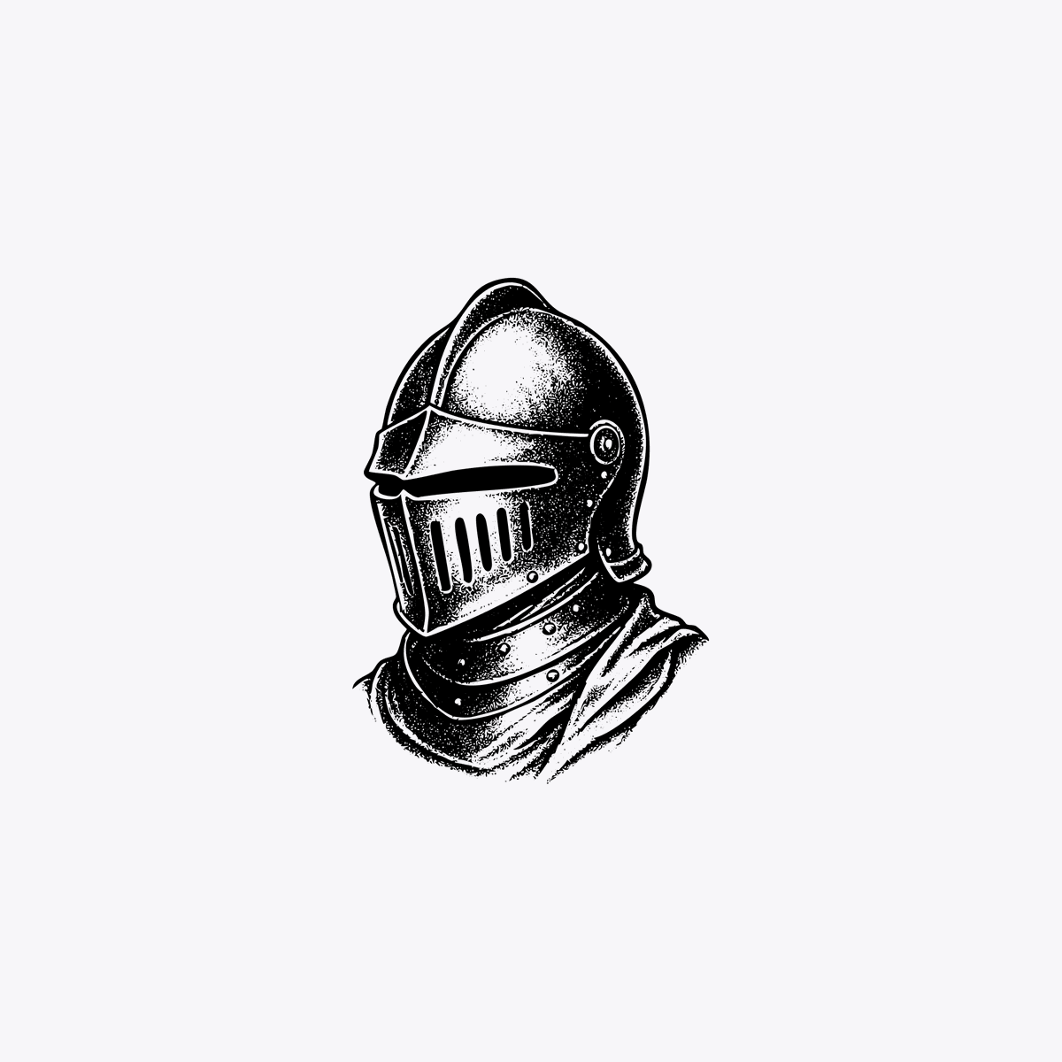 Vintage Engraved Knight Helmet