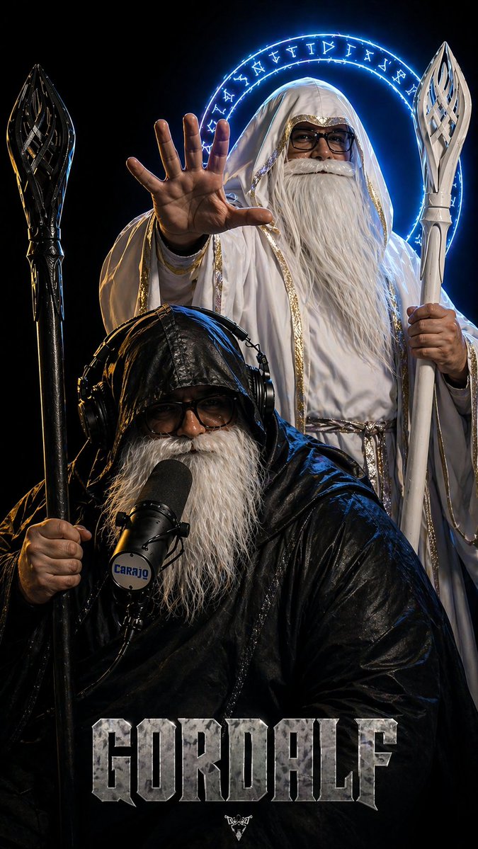 Youtube Thumbnail Dark Fantasy Wizard Podcast Poster