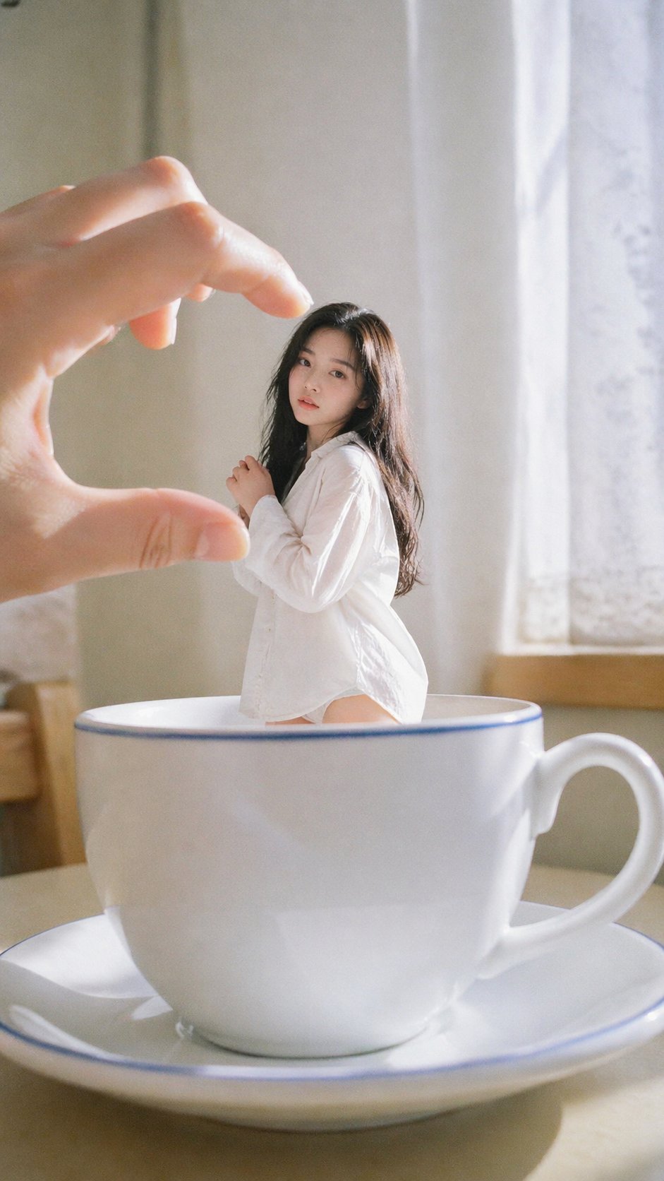 Forced Perspective Korean Idol Portrait