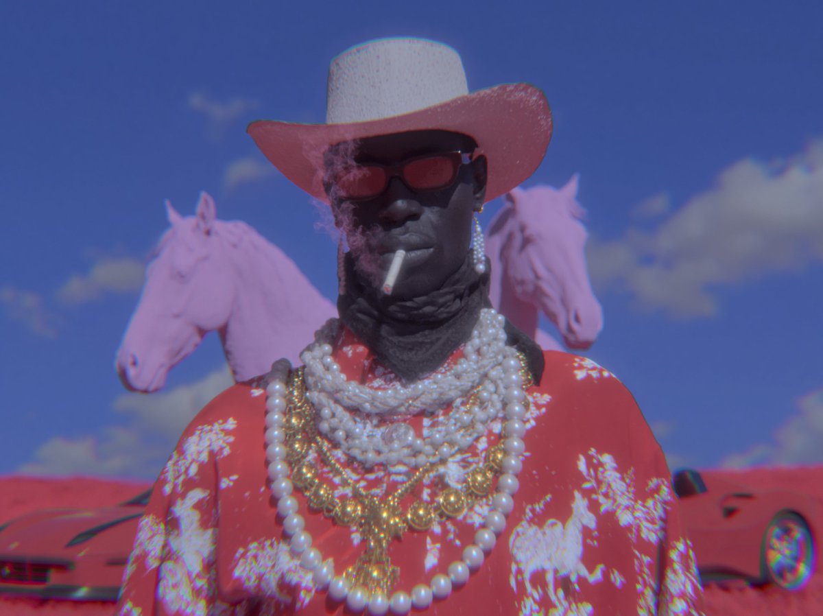 Product Marketing Surreal Cowboy Fashion Portrait
