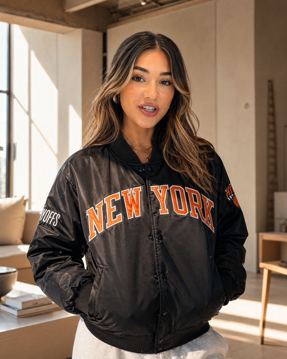 Social Media Post Sunlit Streetwear Jacket Portrait