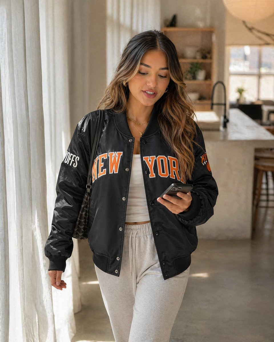 Social Media Post Sunlit Streetwear Jacket Portrait 2