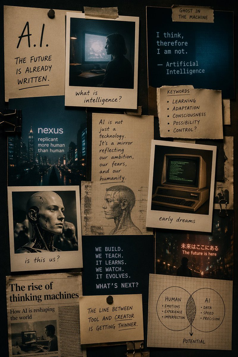 Social Media Post Cinematic Ai Mood Board