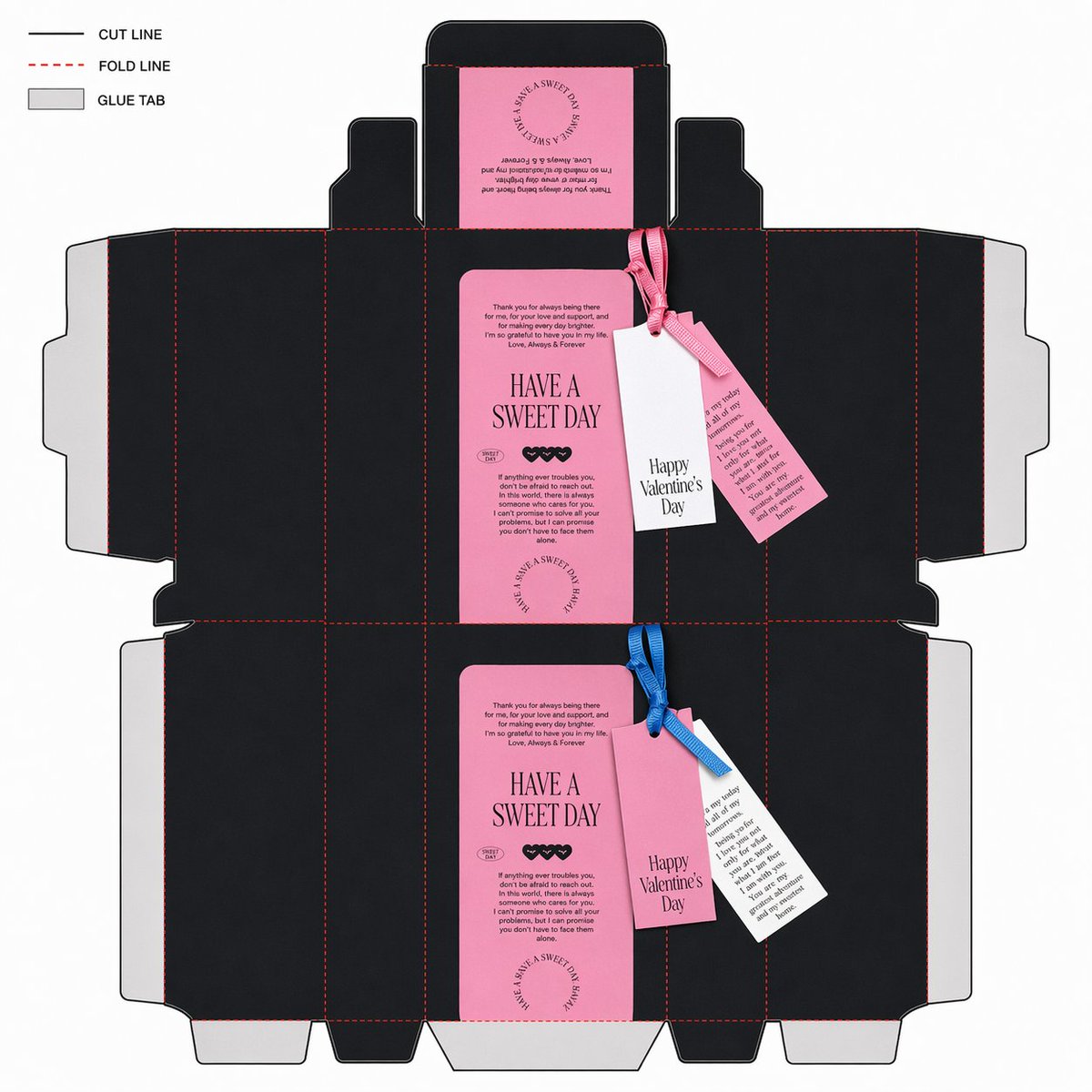 Packaging Dieline Flat Net 2