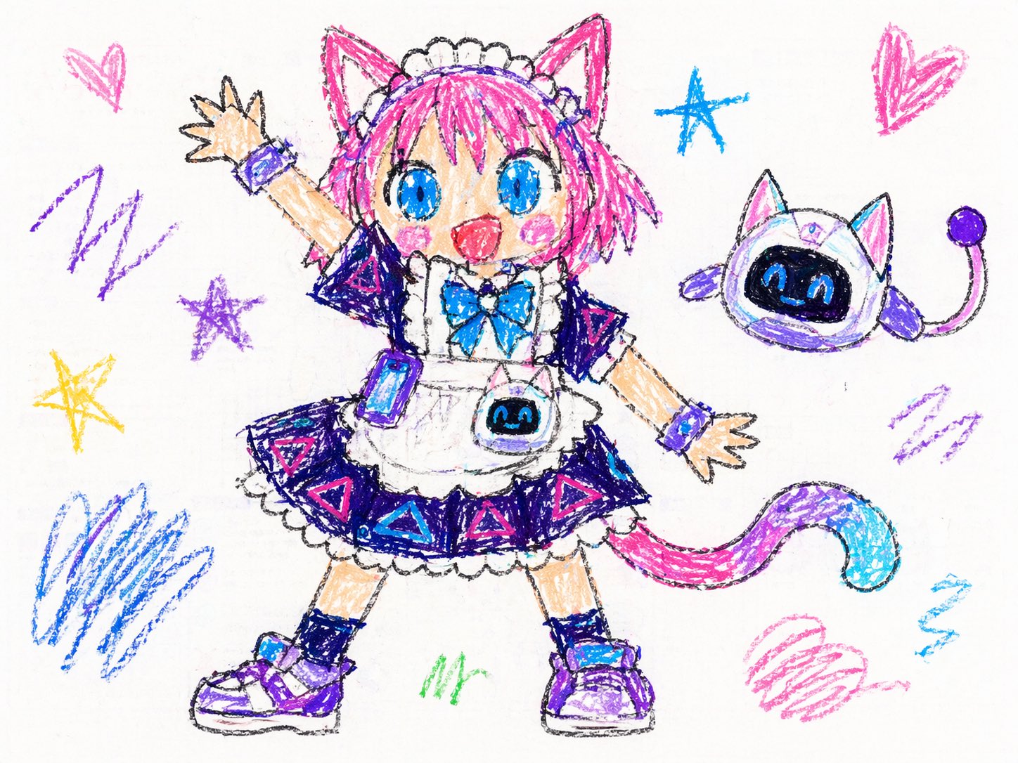 幼儿蜡笔涂鸦风 - GPTIMG2.ai image 1