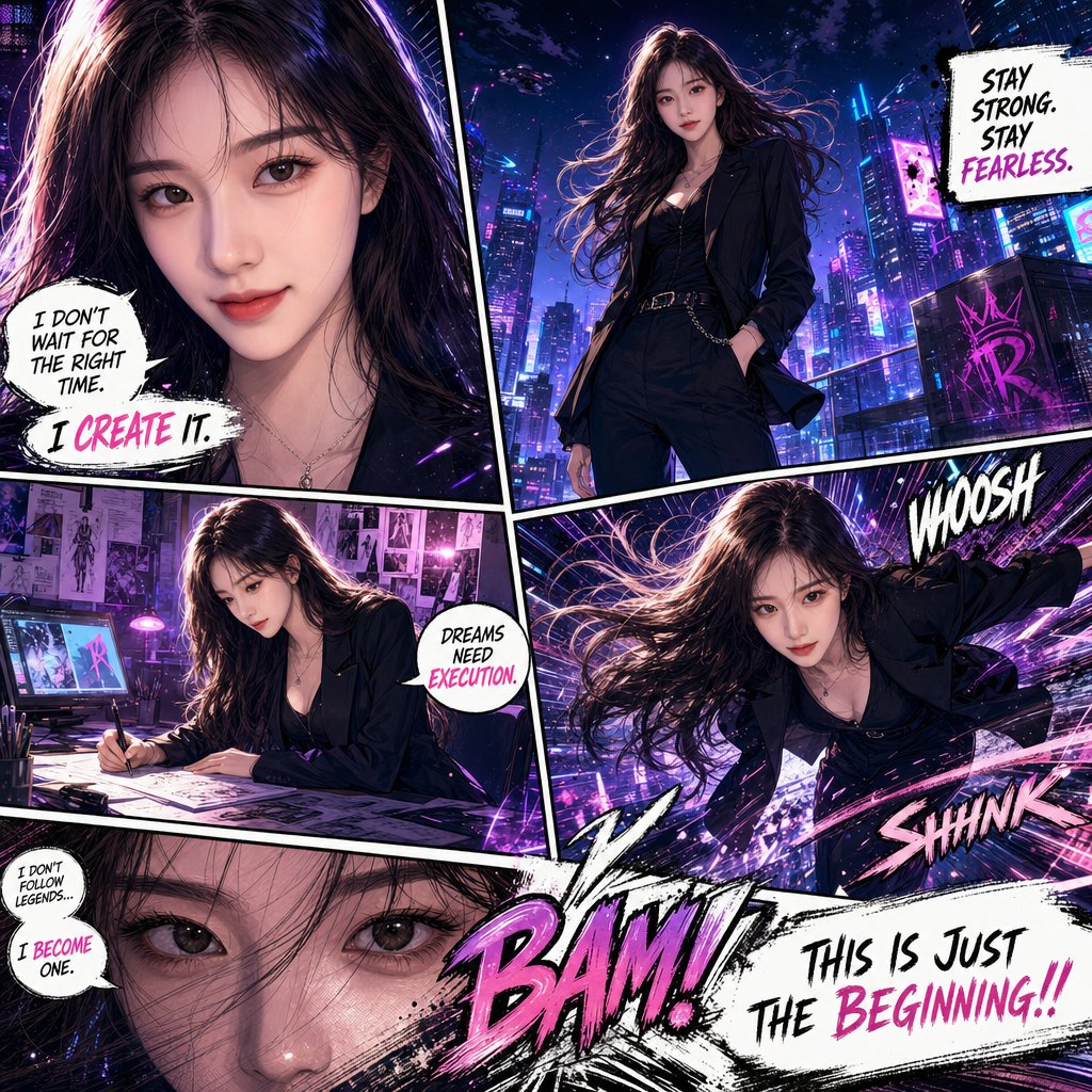 Create Full Page Ultra Detailed Colored Manga