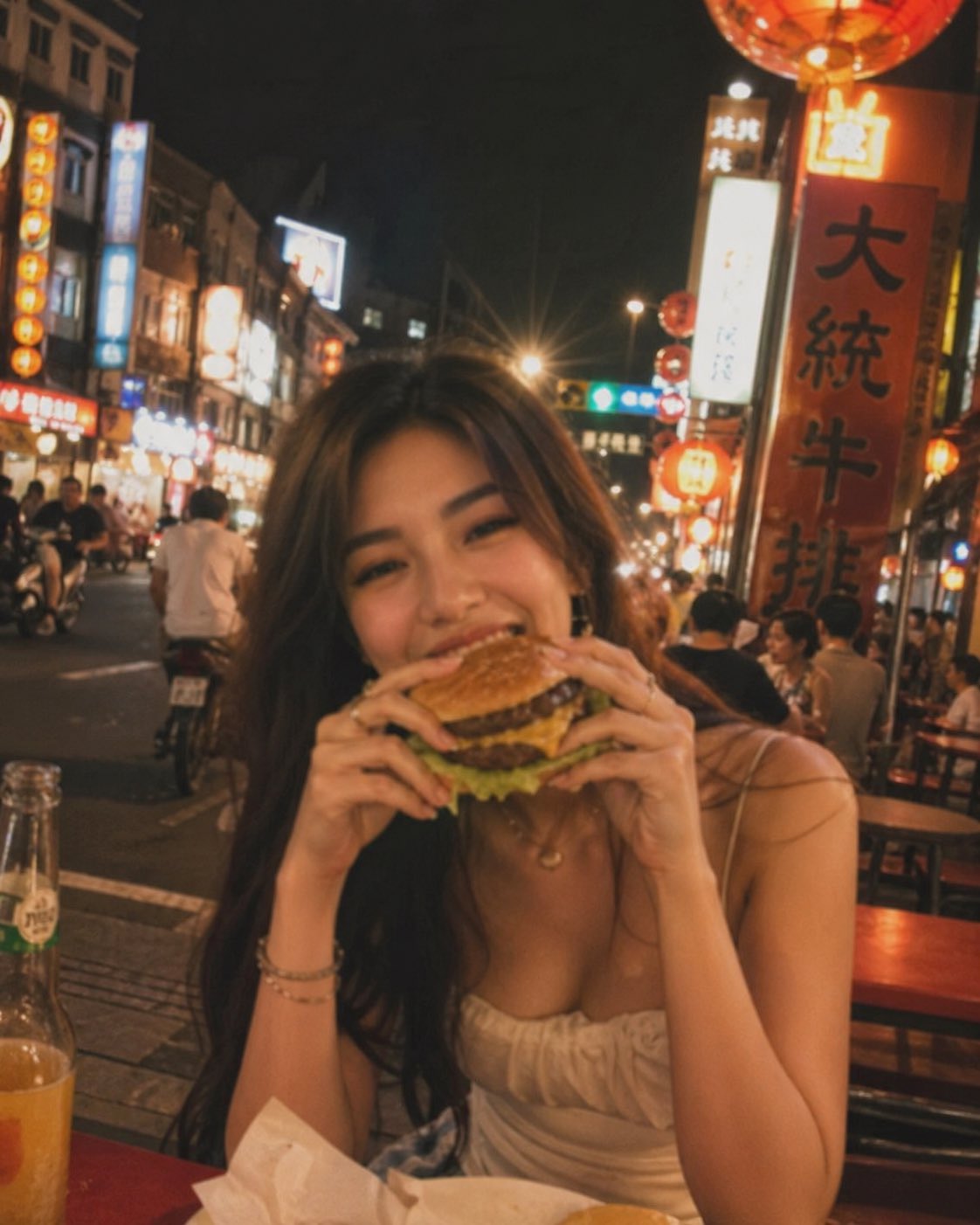 Out Focus Amateur Snapshot Asian Supermodel Standing 3