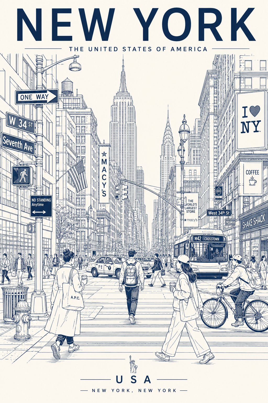 Create Minimalist Ultra High Resolution Travel Poster
