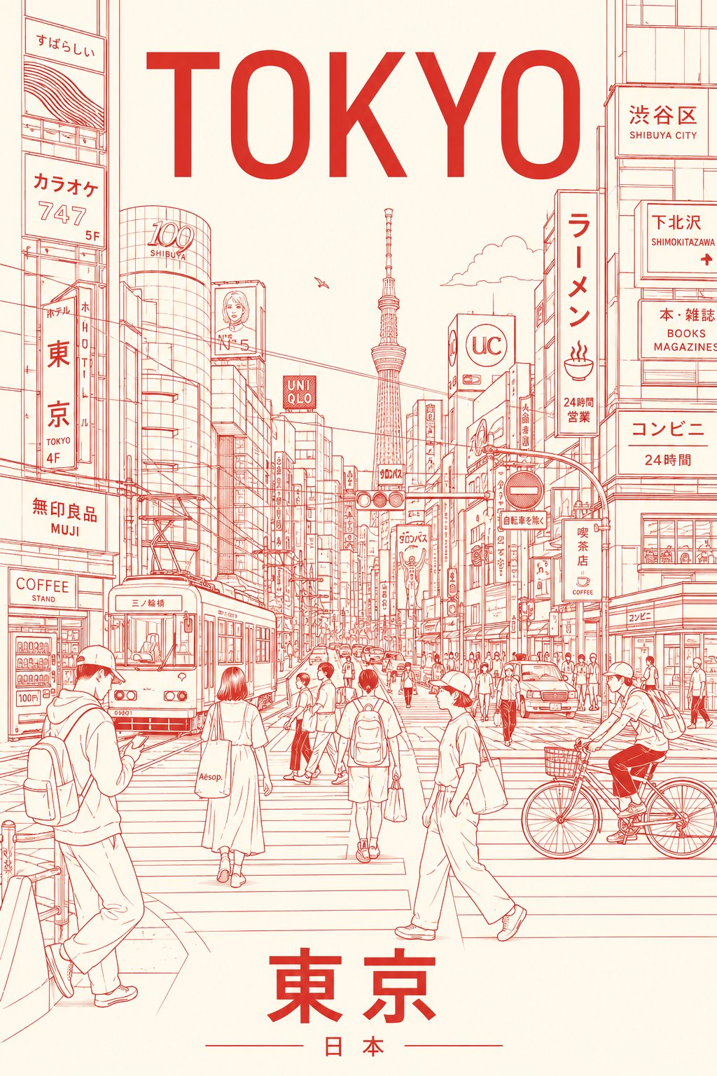 Create Minimalist Ultra High Resolution Travel Poster 4