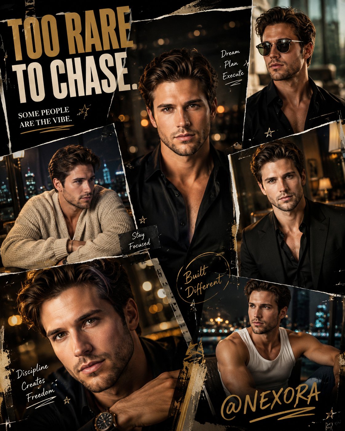 Breathtaking Ultra Cinematic Luxury Portrait Collage Featuring