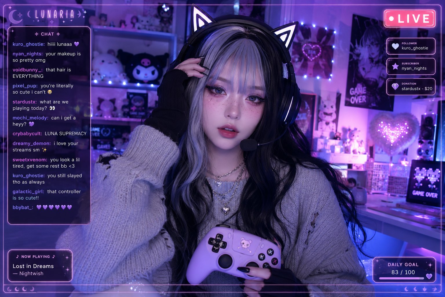 Front Facing Medium Close Up Webcam Live