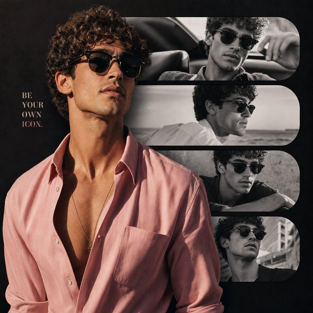 High End Portrait Collage Poster Vertical Format