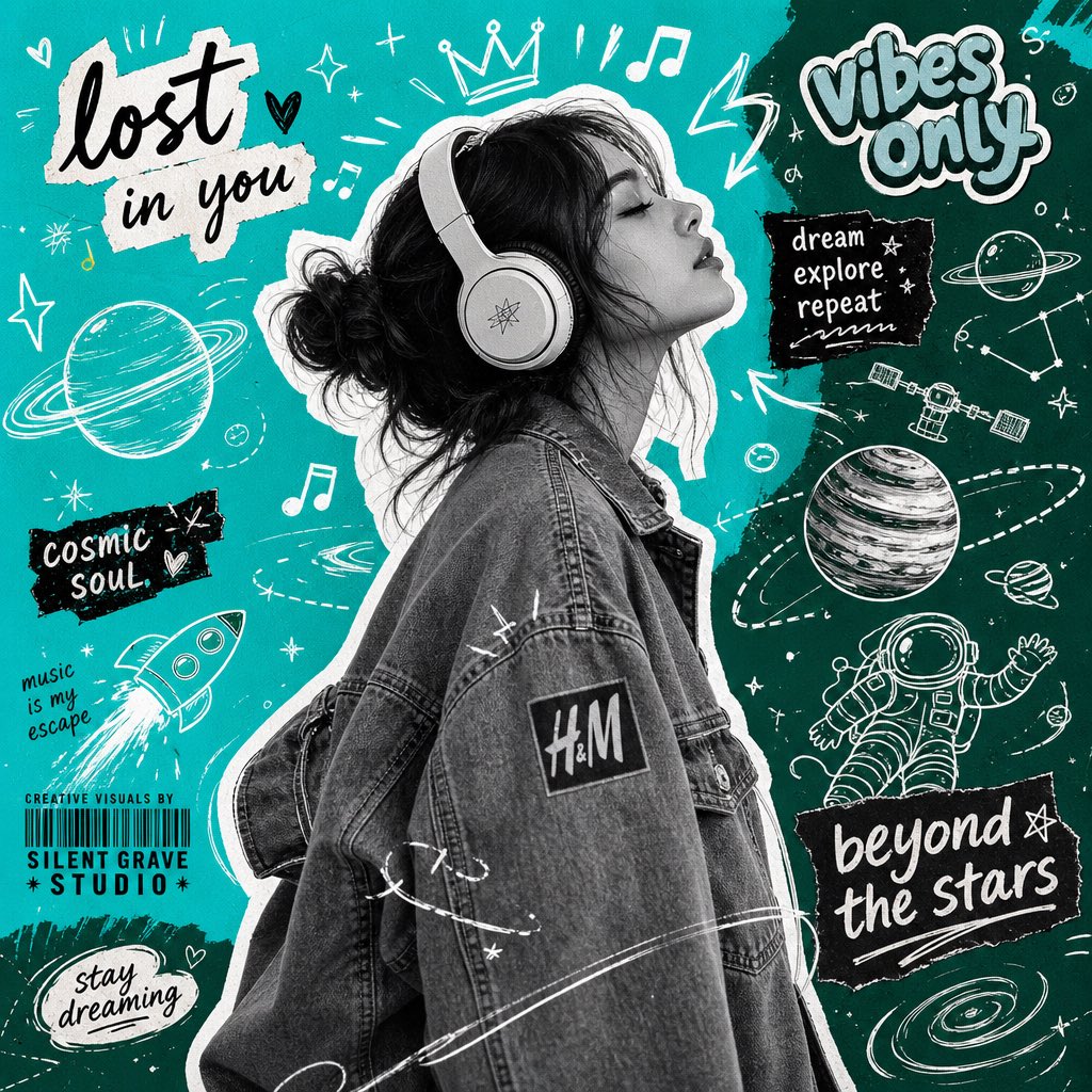 Prompt Create Original Y2k Inspired Scrapbook Collage