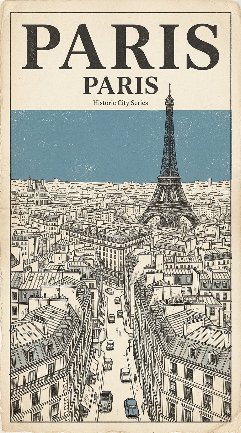 Chatgpt Prompt Create Vertical Retro Archival City 4