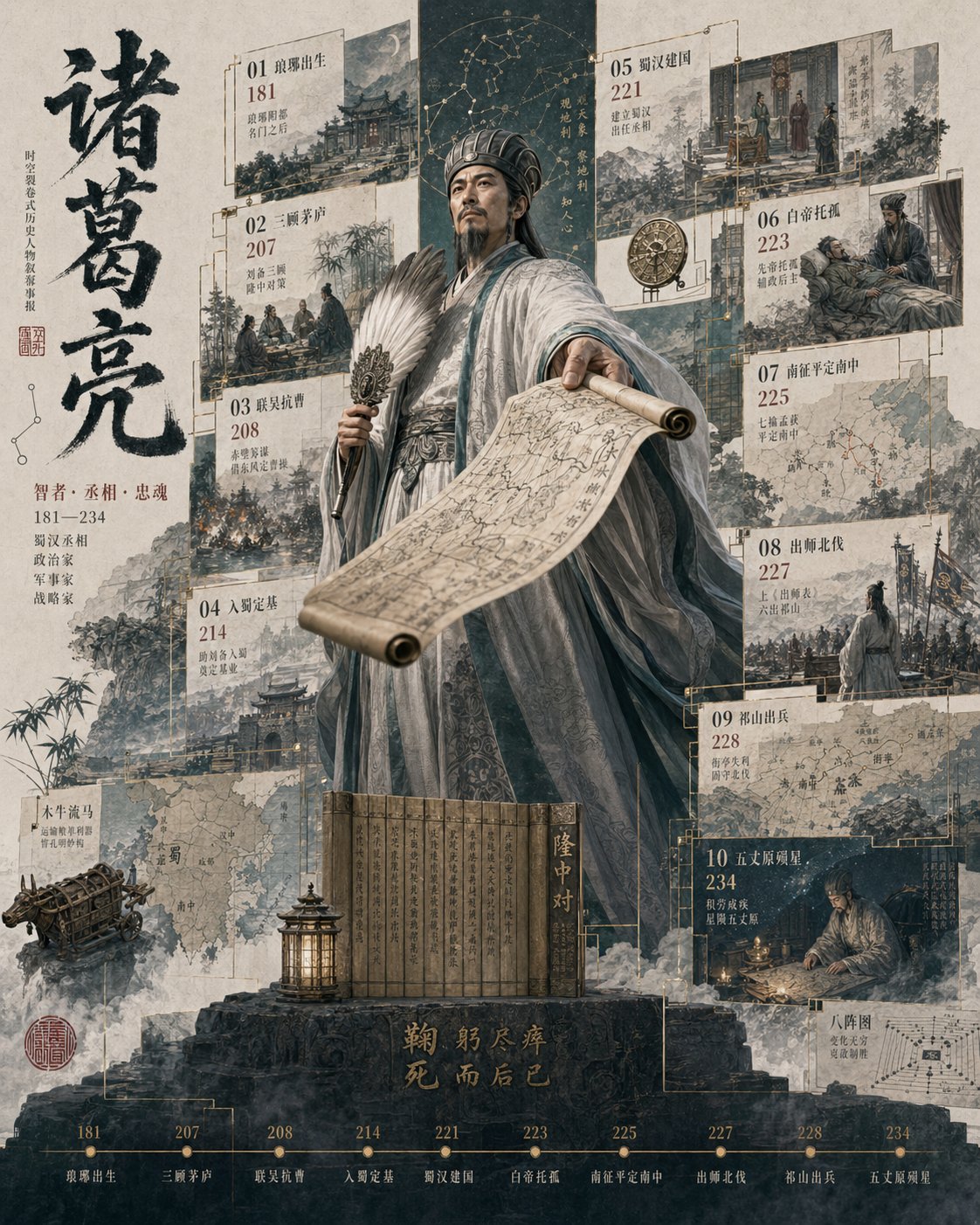 Generate High Detail Historical Figure Breakout Statue