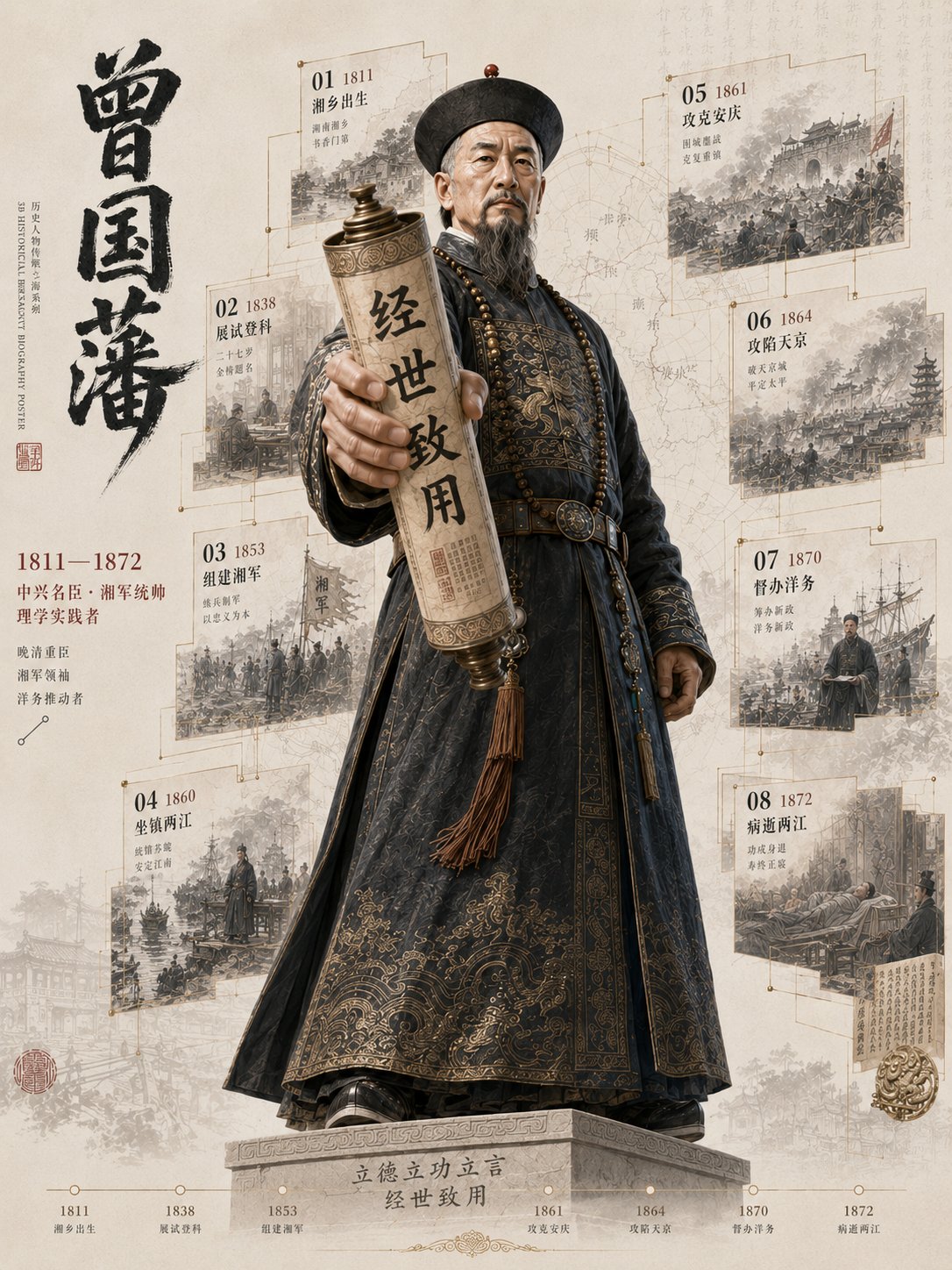 Generate High Detail Historical Figure Breakout Statue 4