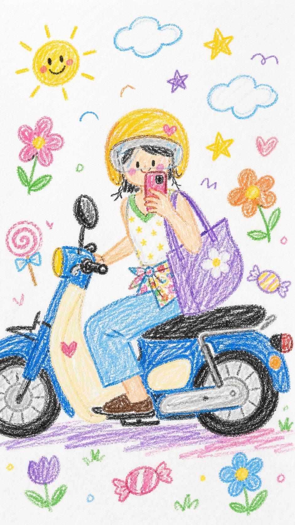 Please Turn Whole Image Into Crayon Style 2