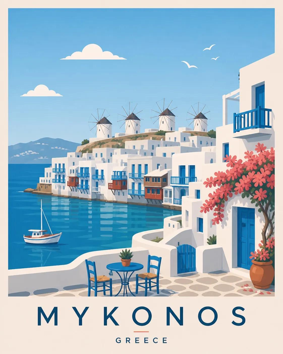 Design High End Editorial Travel Poster Illustration