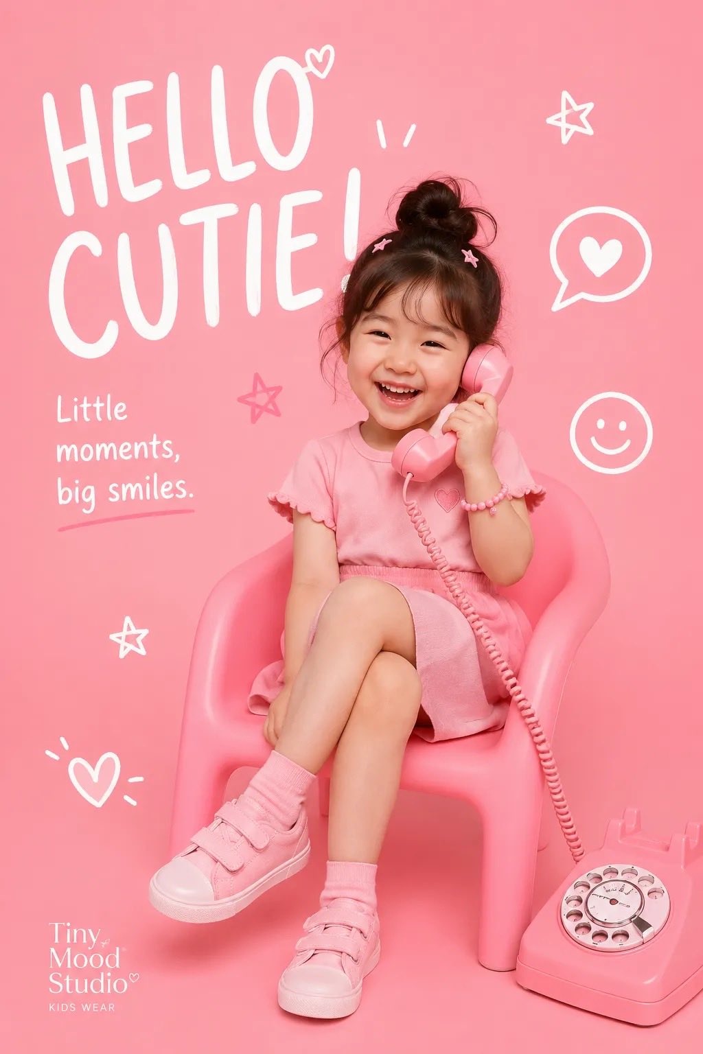 Create Premium Playful Kids Fashion Editorial Poster