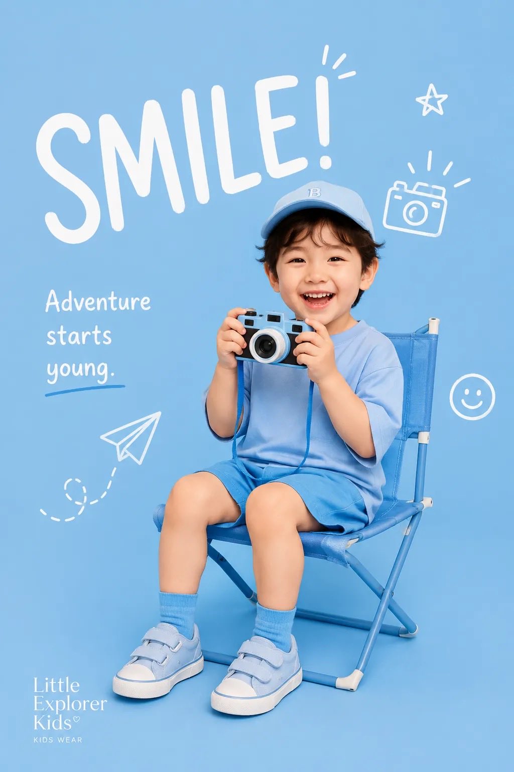 Create Premium Playful Kids Fashion Editorial Poster 2