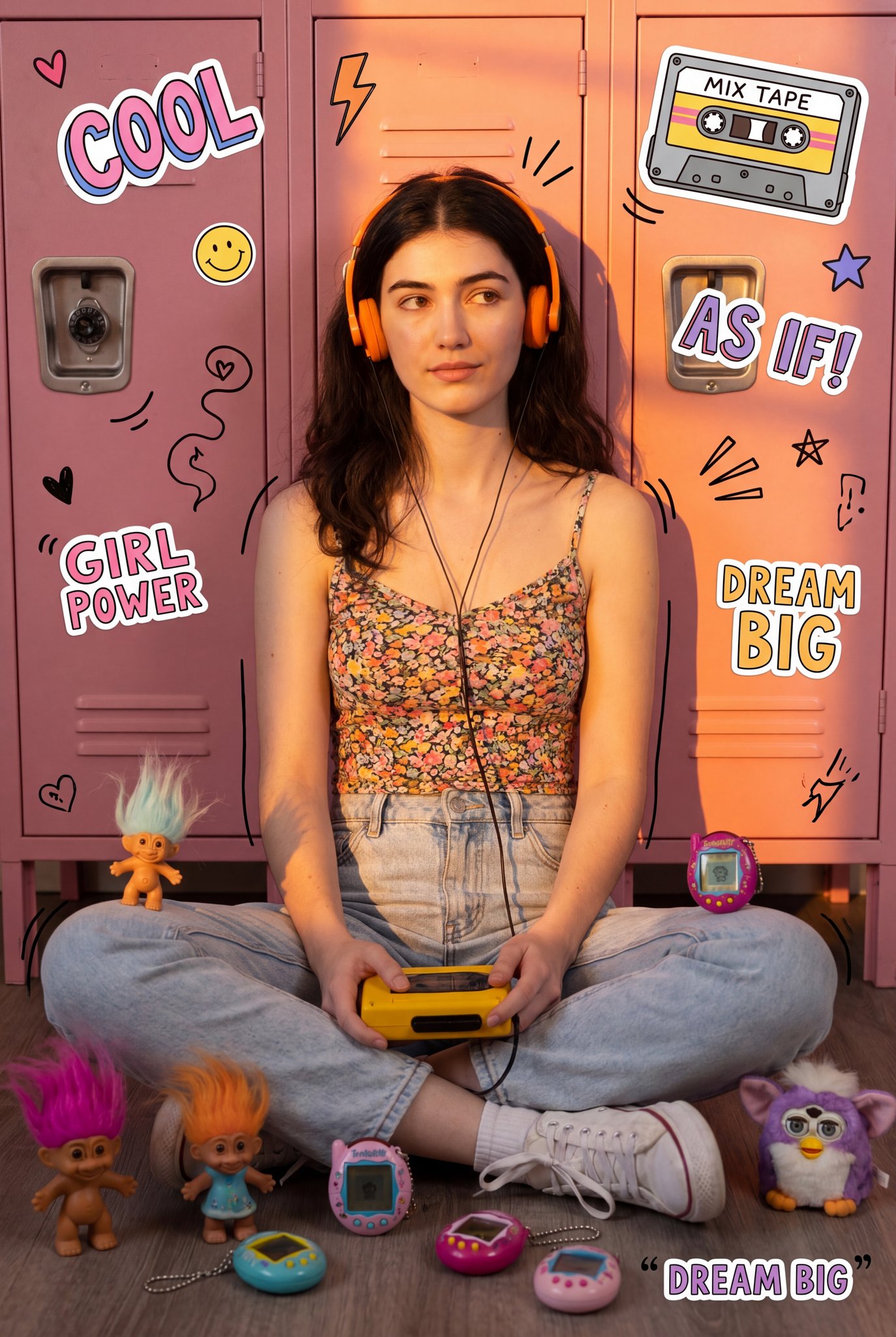 Retro 90s Collage Style Photography Focal Point