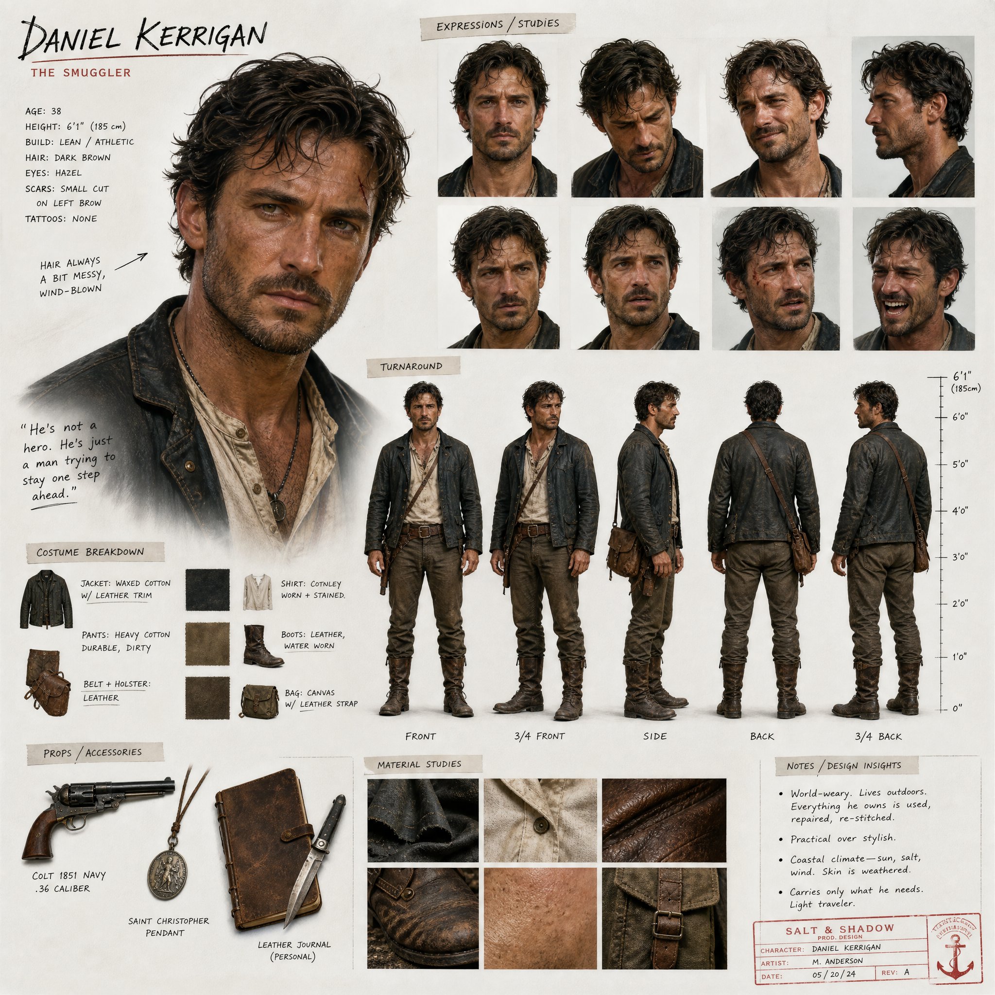 Create High End Cinematic Character Design Sheet