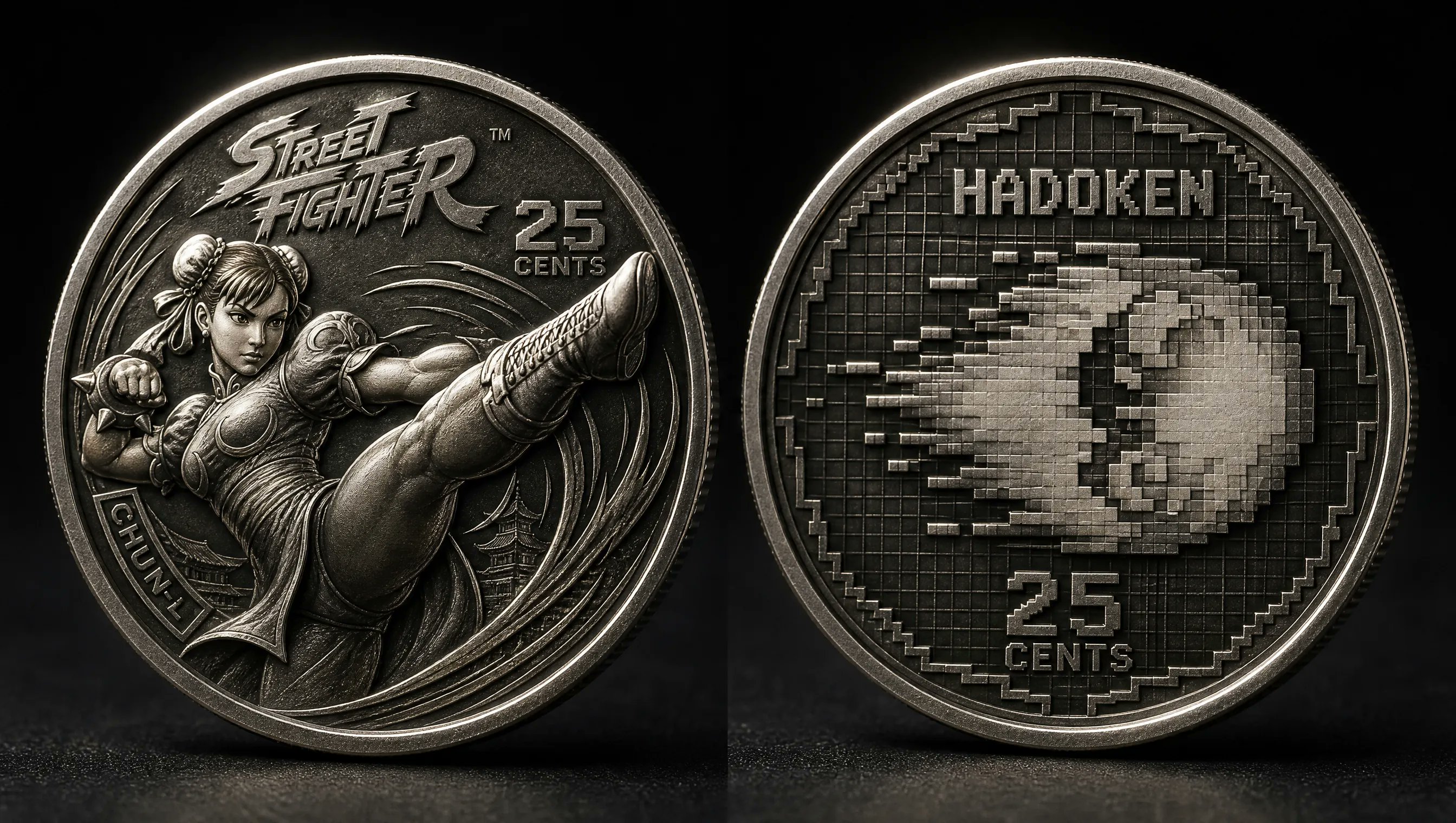Again Generate Detailed 25ct Coin Inspired By