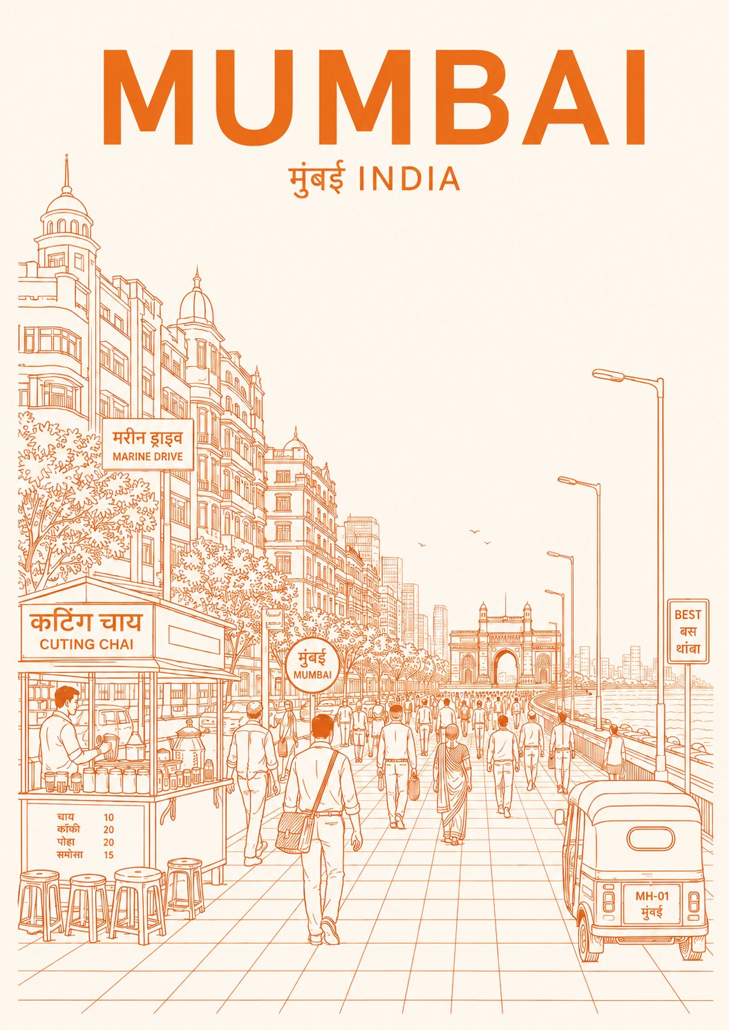 Premium Minimalist Travel Poster Ultra High Resolution 2