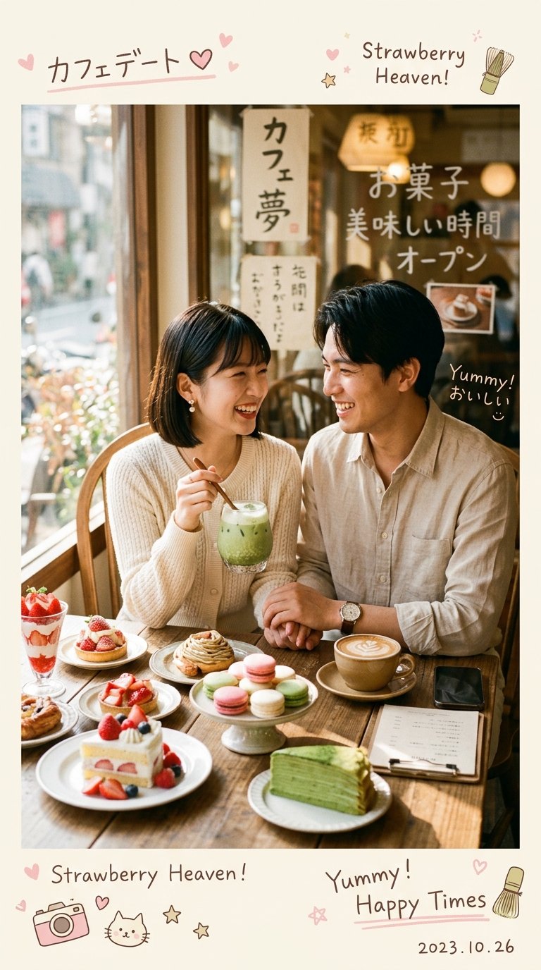 Ultra Realistic Cozy Japanese Korean Caf Photography