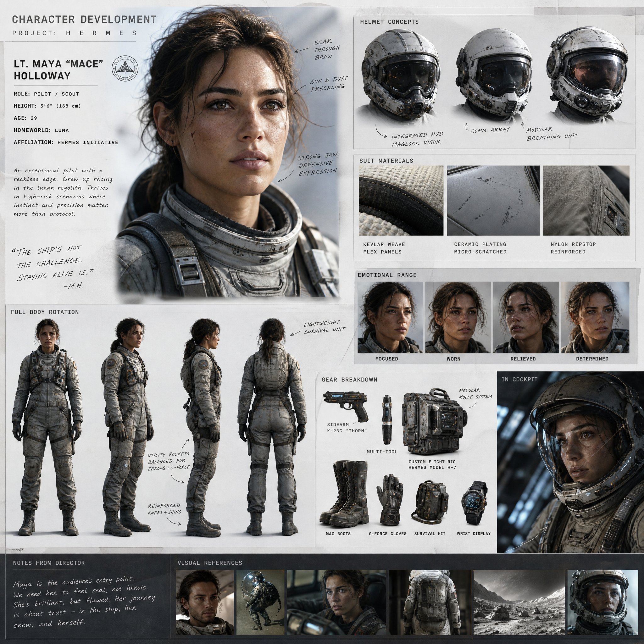 Create High End Cinematic Character Development Board