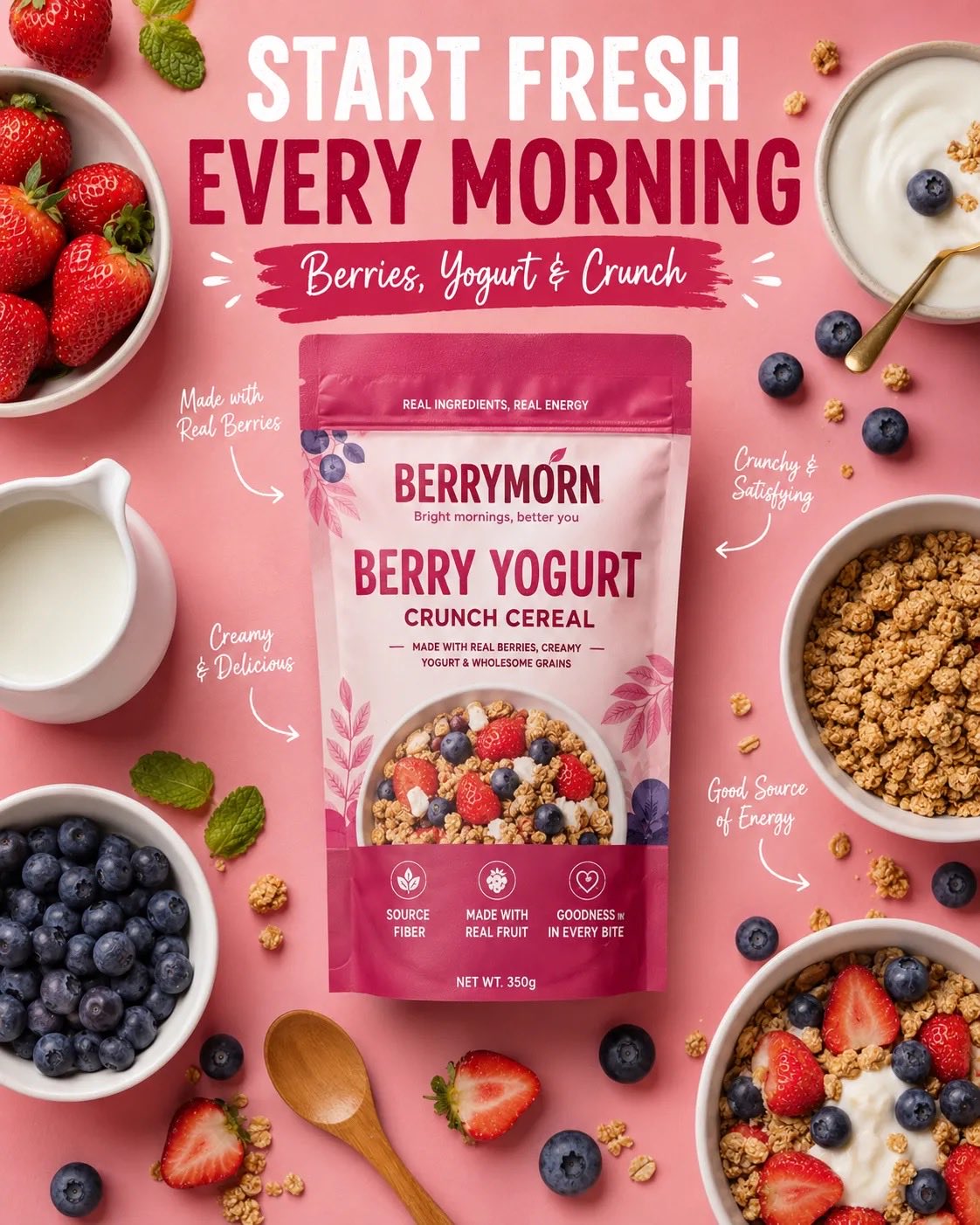 Matcha Granola Ad Ultra Realistic Premium Food 2