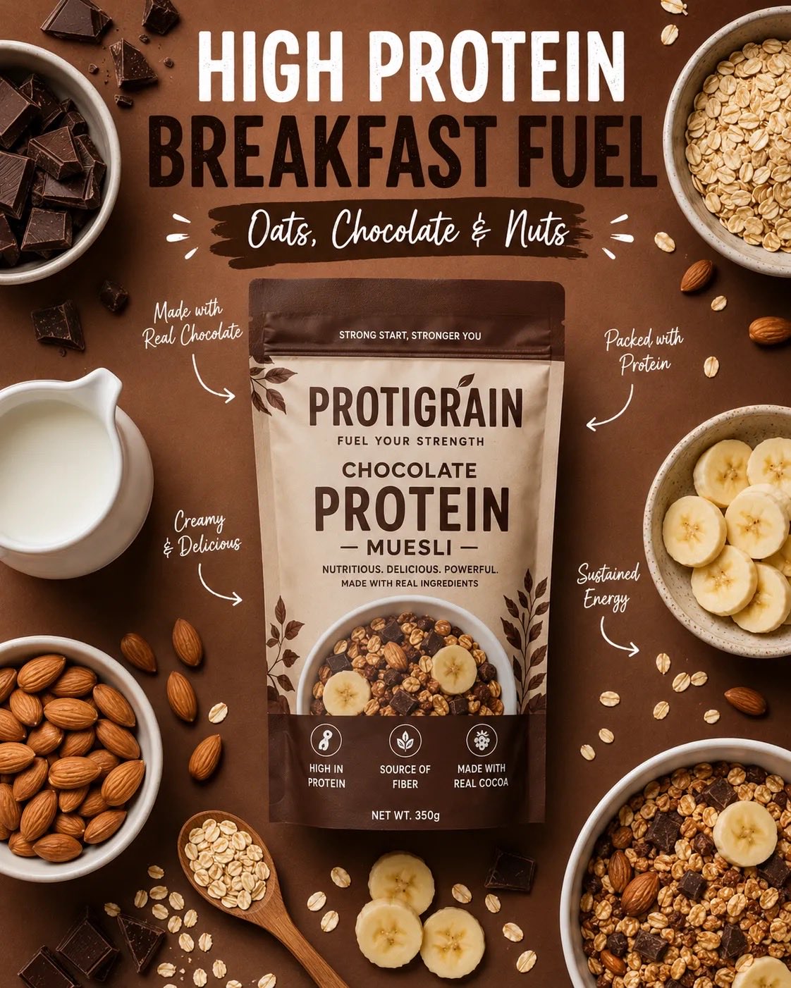 Matcha Granola Ad Ultra Realistic Premium Food 3