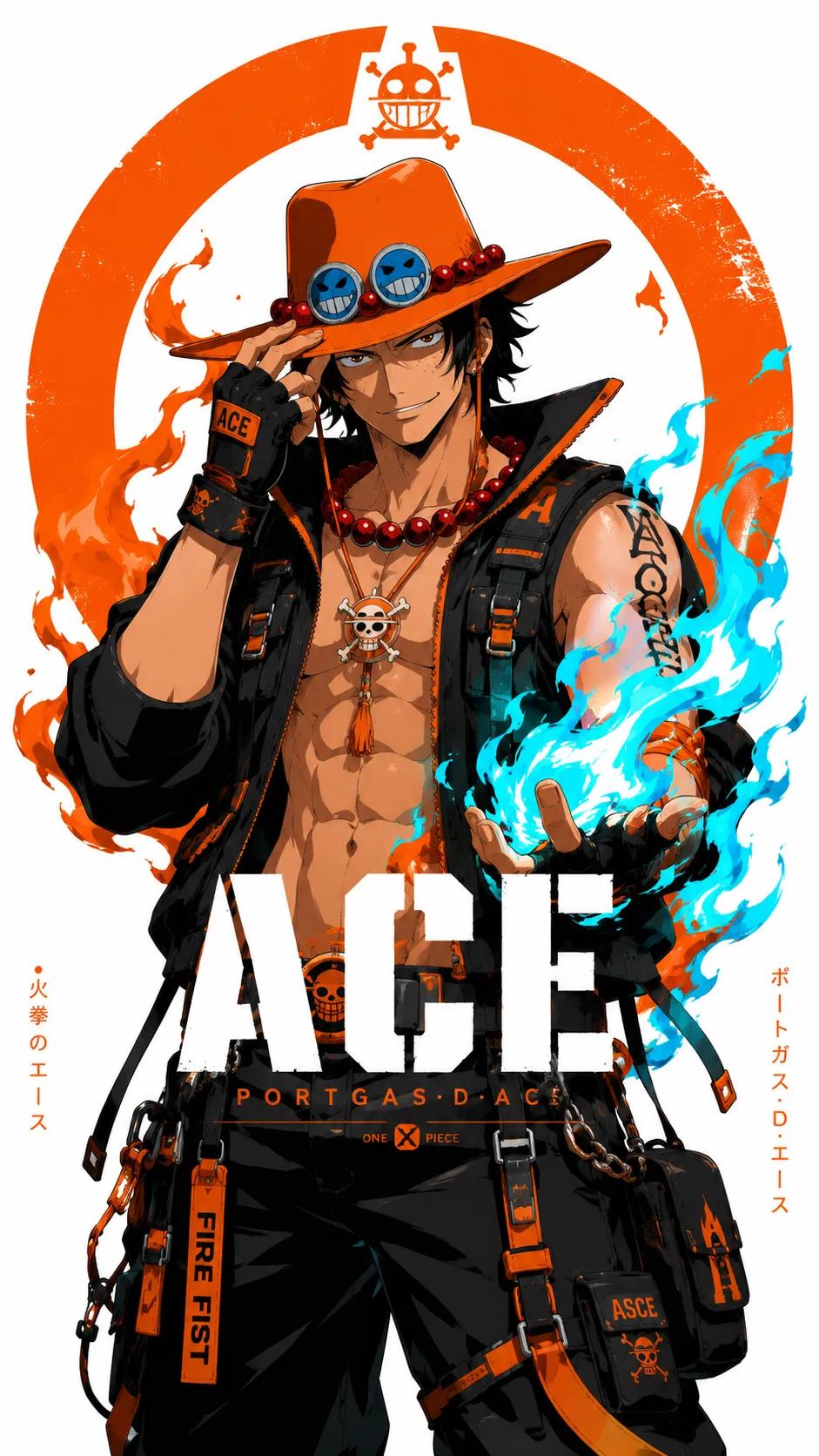 Ultra Detailed Anime Character Poster Futuristic Streetwear