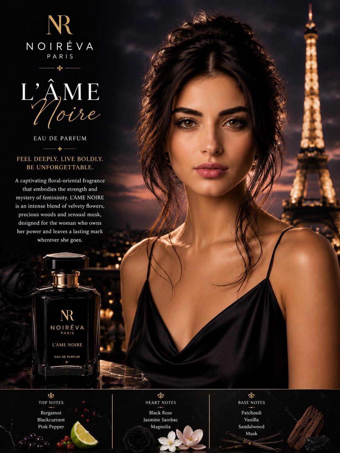 Ultra Luxury Perfume Advertisement Noirva Paris Lme 3