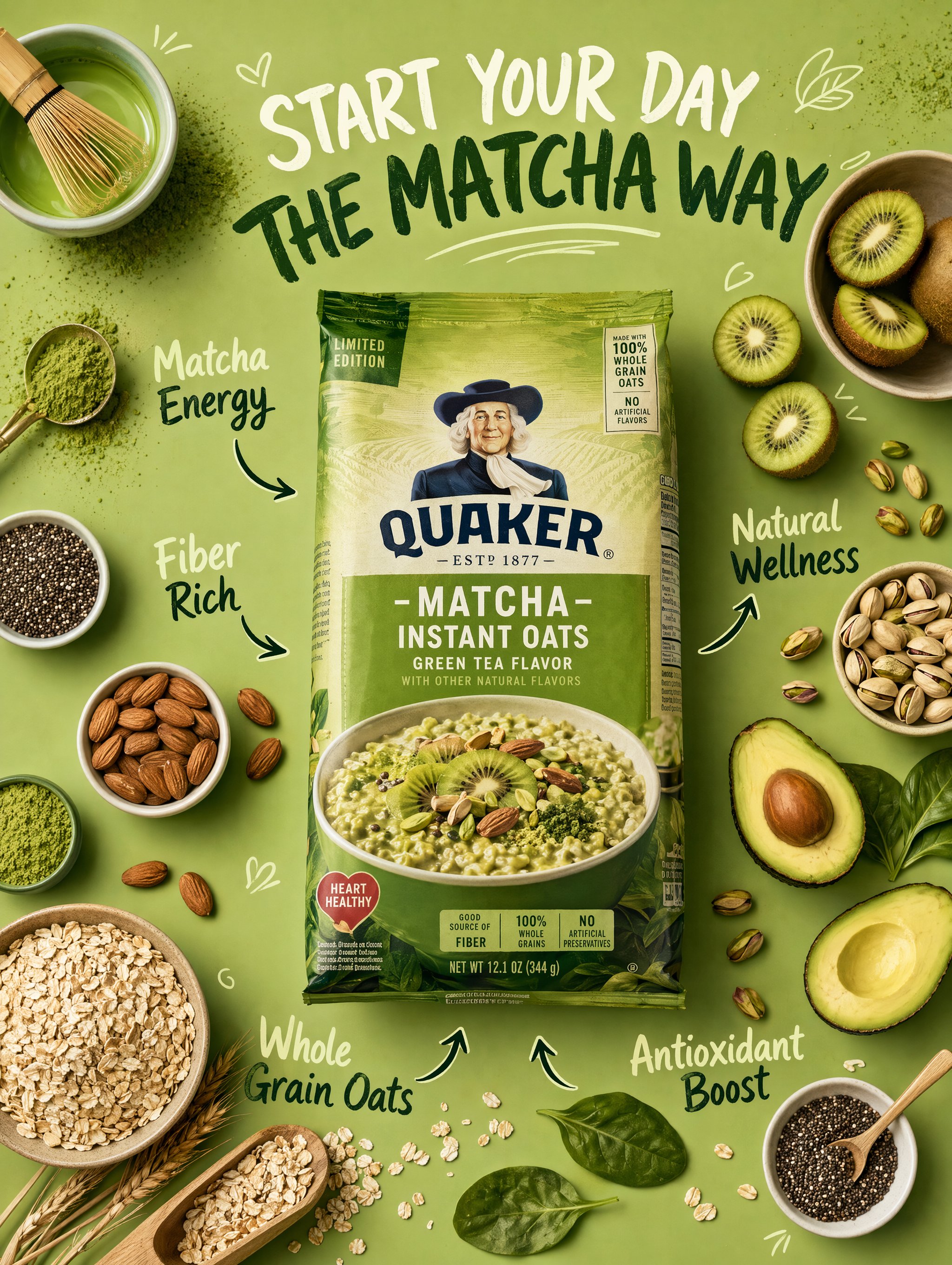 Create Premium Healthy Breakfast Flat Lay Advertising