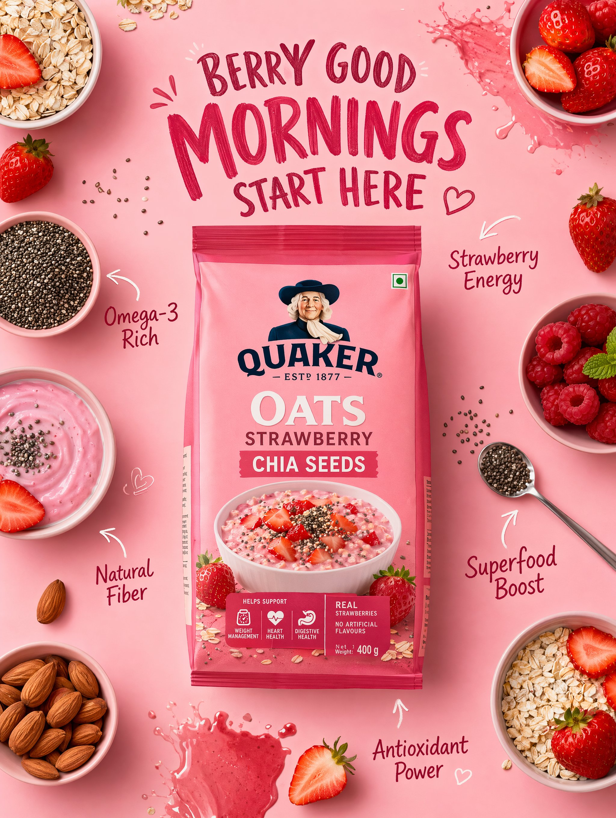 Create Premium Healthy Breakfast Flat Lay Advertising 2